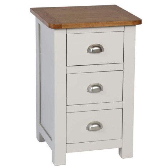 fontaine three drawer bedside
