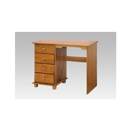 pine four drawer dressing table
